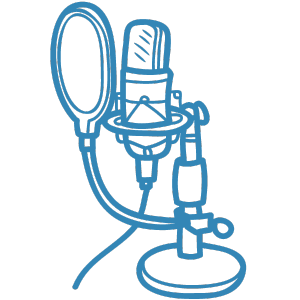 microphone of czech podcast